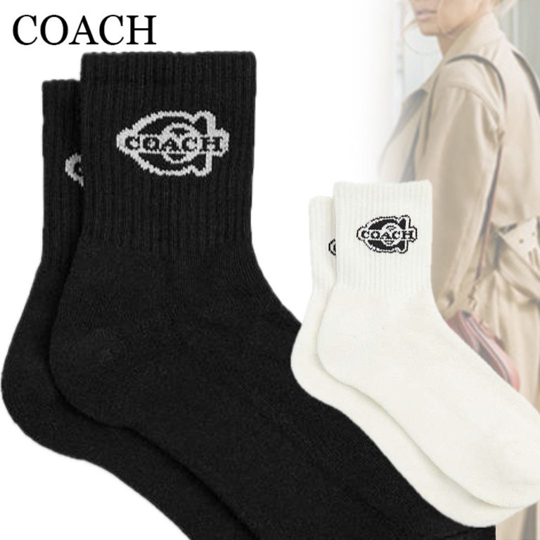 すぐ届く*COACH*コーチ*ソーホー クォーター クルー ソックス