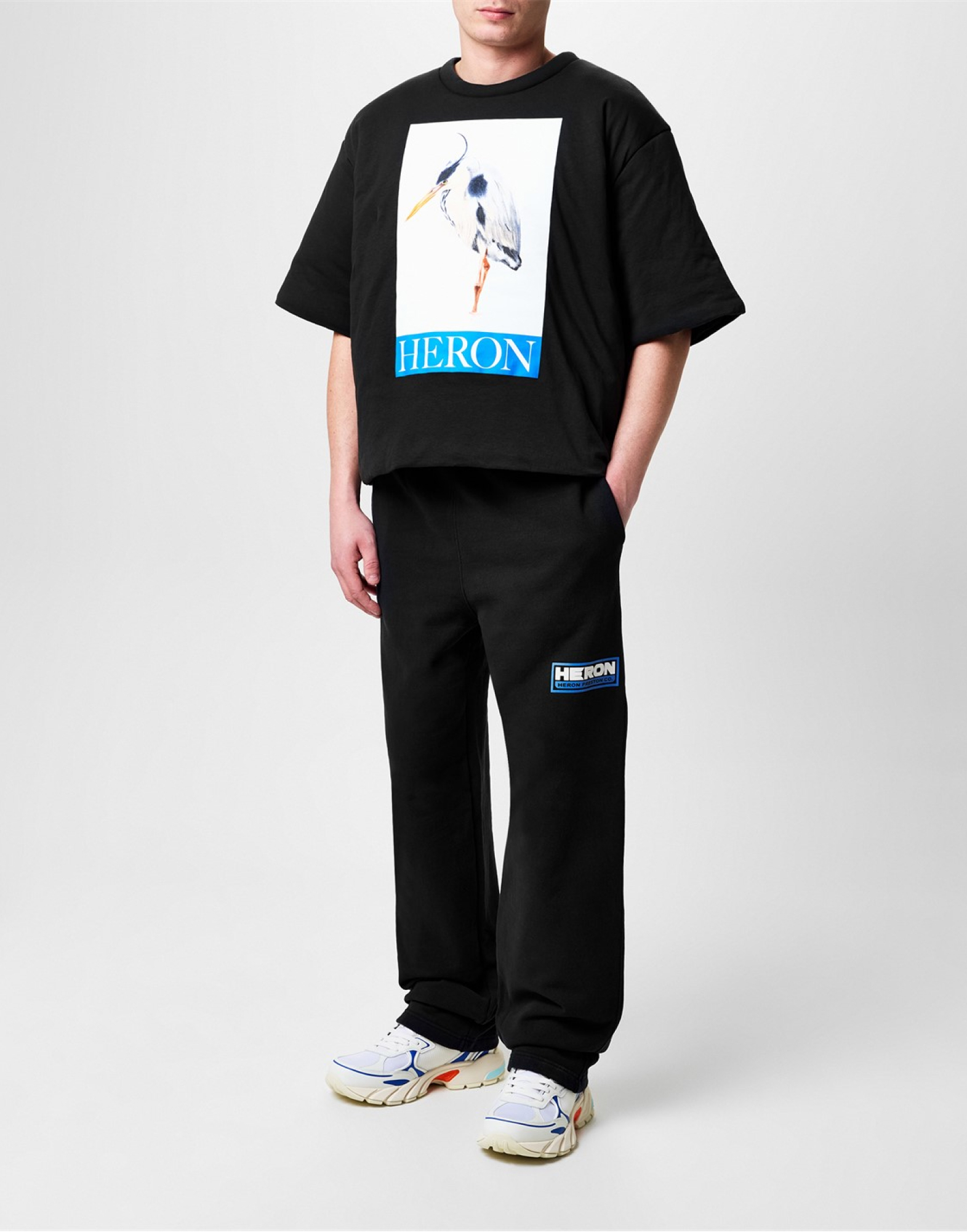 Heron PrestonヘロンプレストンBird Painted Padded Tee Tシャツ