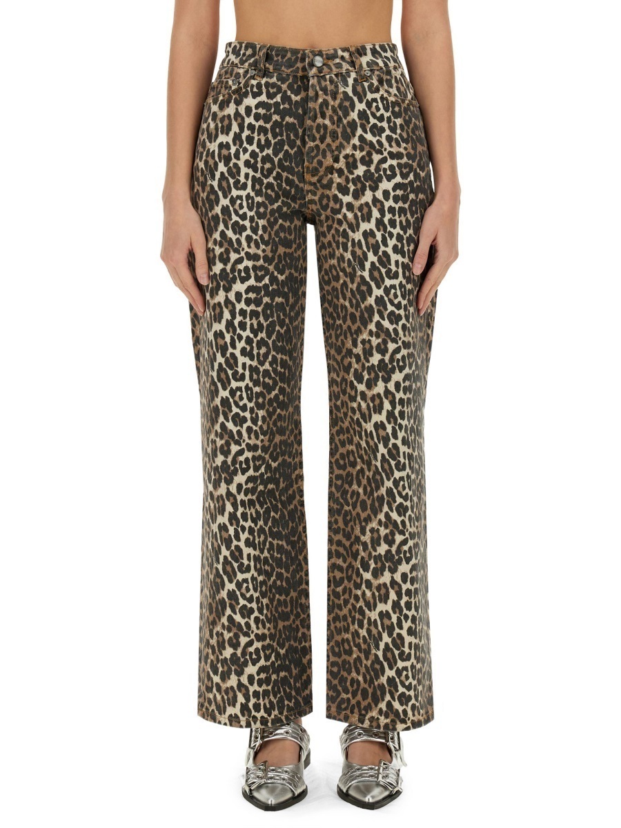 【関税&送料込】Ganni Animal Jeans Izey
