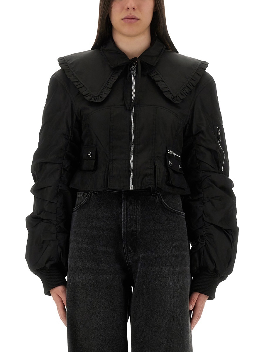 【関税&送料込】Ganni Nylon Fitted Jacket
