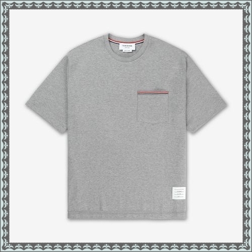 ★THOM BROWNE★ Oversized short sleeve pocket short sleeve t