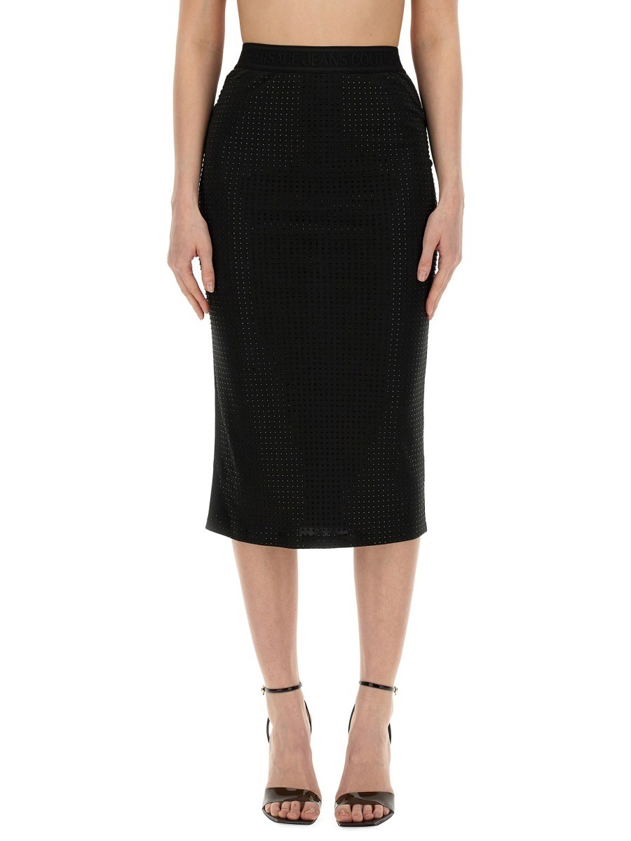 【関税&送料込】Versace Jeans Couture Crystal Skirt