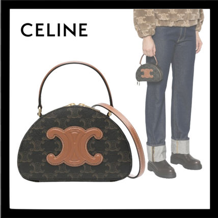 CELINE】トリオンフ ハーフムーンケース ショルダーバッグ
