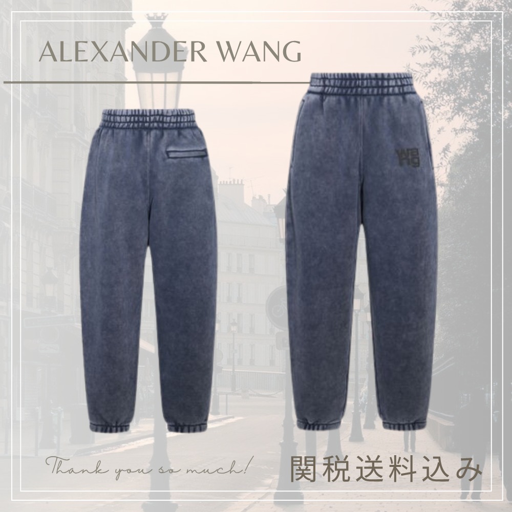 【ALEXANDER WANG】エッセンシャルテリー ロゴ スウェットパンツ