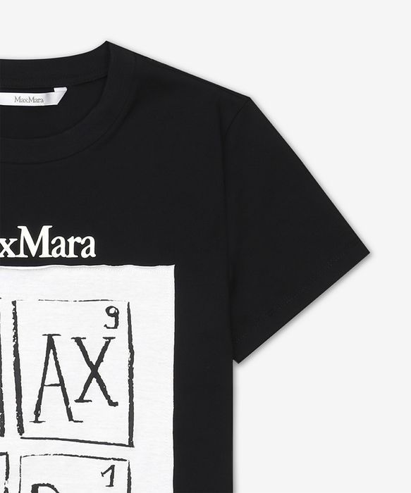 《MAX MARA》 COLIBRI ロゴ コットン Tシャツ