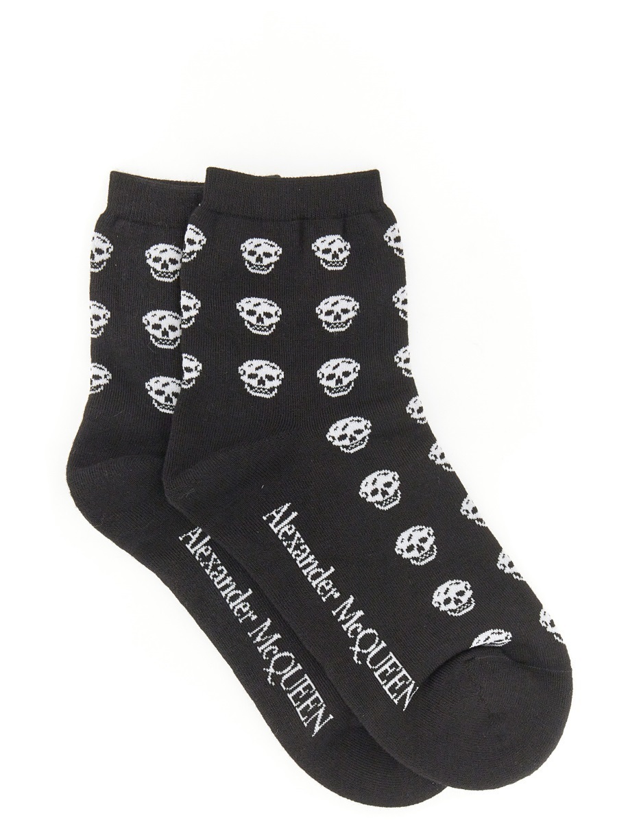 【関税&送料込】Alexander Mcqueen Short Skull Sock