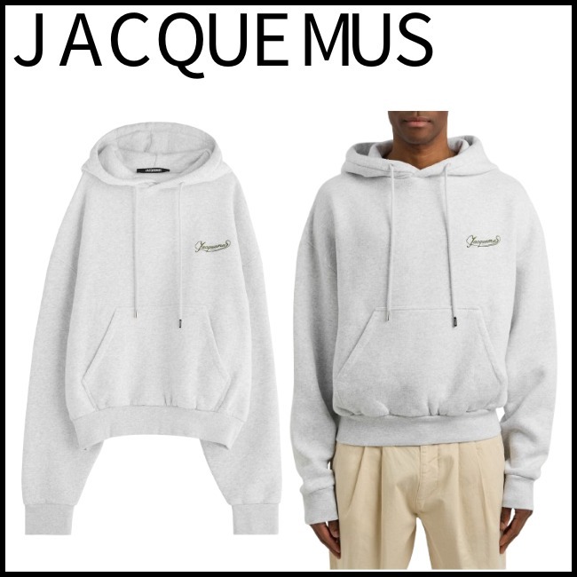【JACQUEMUS】Le Hoodie Cortoフードコットンスウェットシャツ