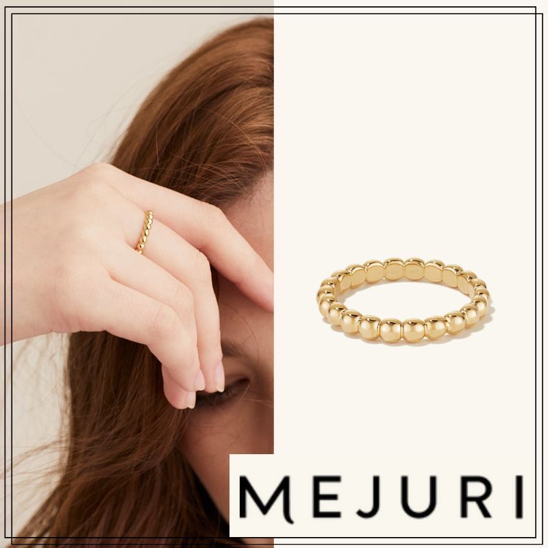 送関込み【MEJURI】メタリックスフィアリング