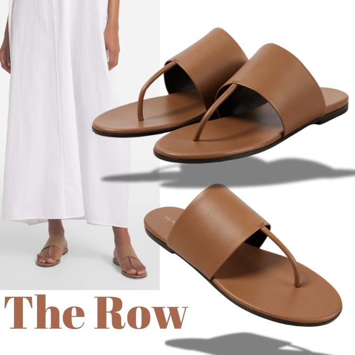 ★夏の足元に☆【THE ROW】『Signum』レザー フラットサンダル