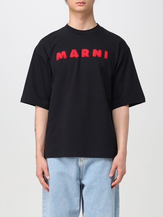 Tシャツ・カットソー MARNI Men T-shirt Black HUMU0223S1UTC406 00N99