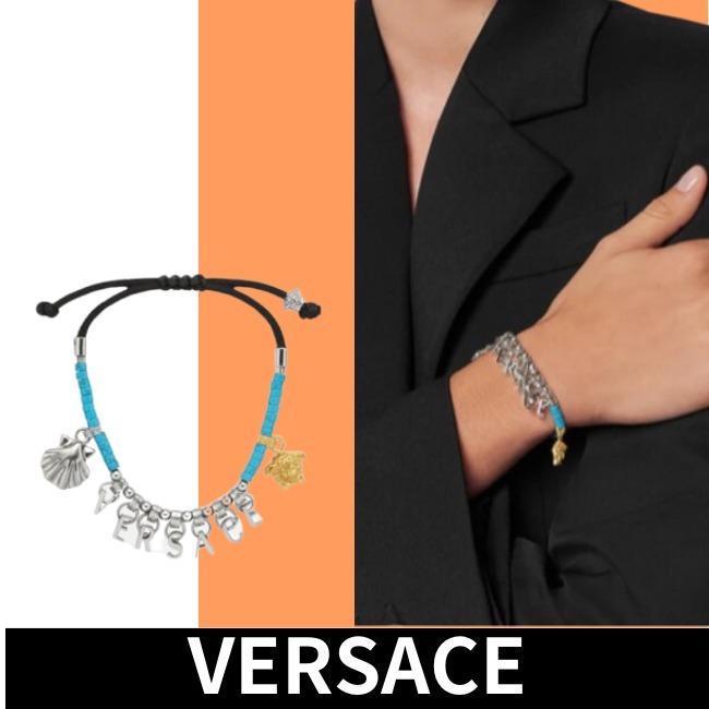特価☆関税込＆NewSeason【Versace】ロゴペンダントブレスレット
