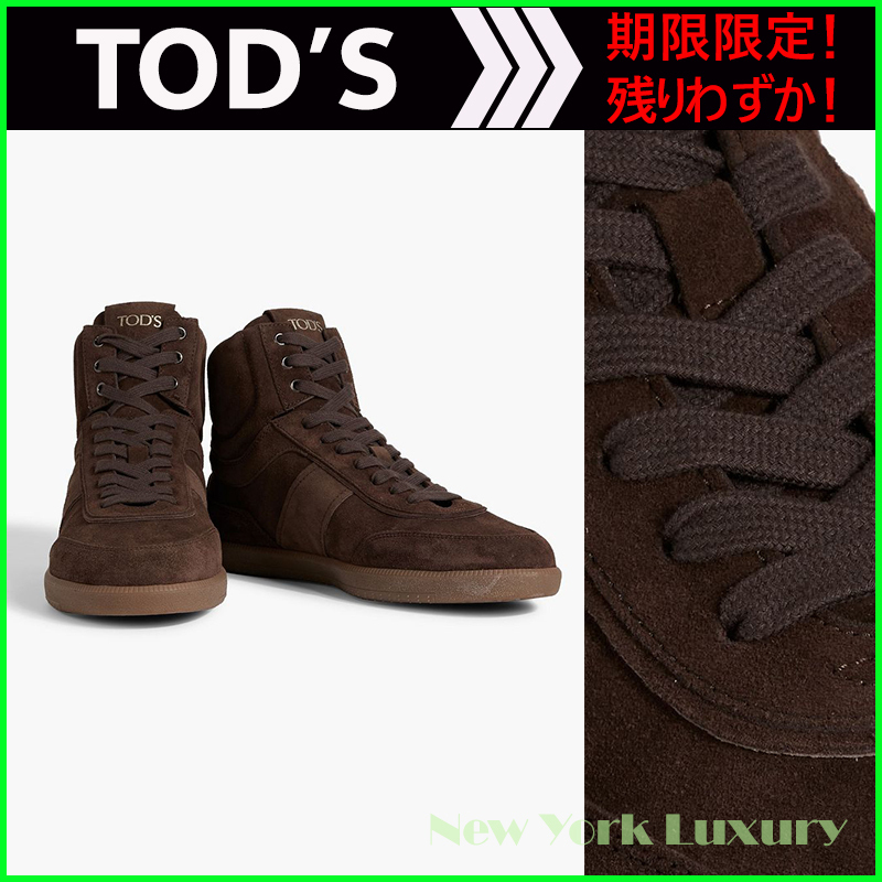 TOD'S★素敵！スエードハイトップスニーカー