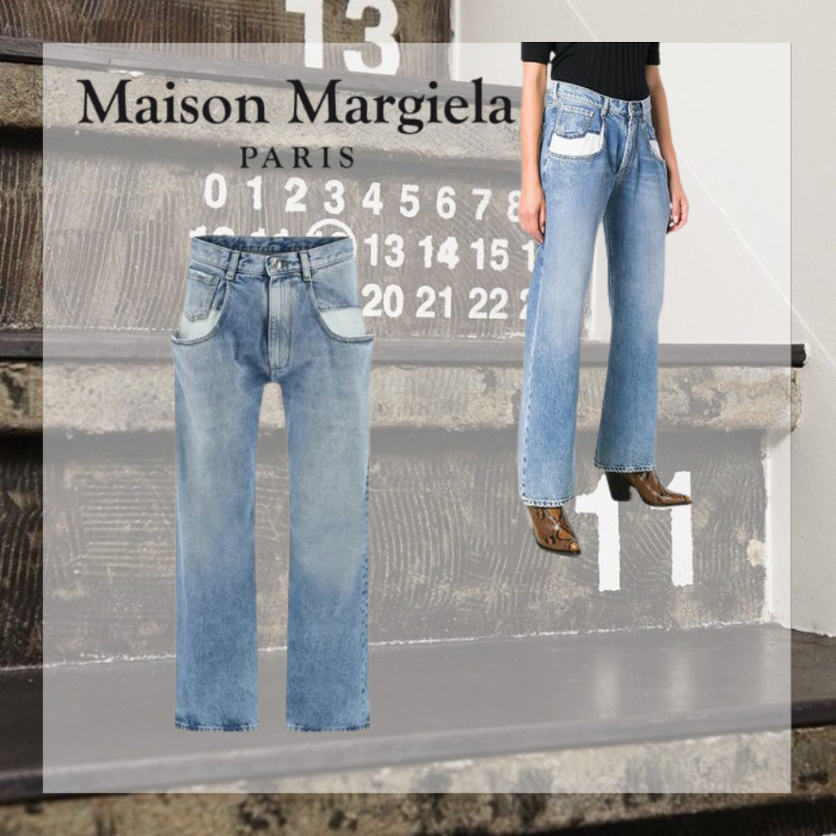Maison Margiela 5ポケット ボーイフレンド デニムパンツ
