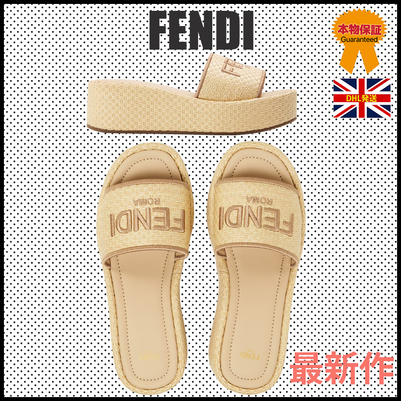 【FENDI】最新作★Sunshine プラットフォームサンダル