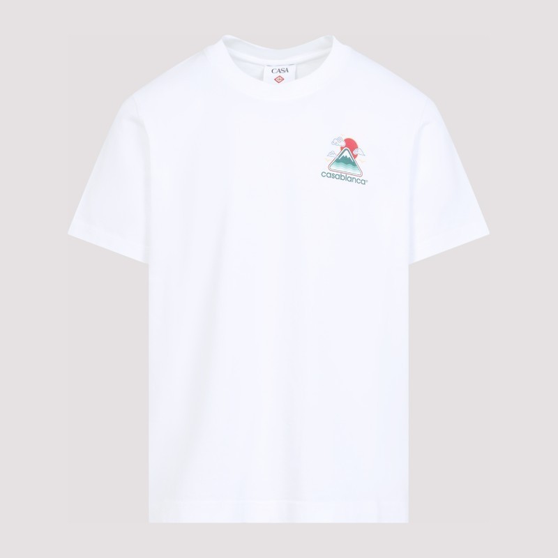 Tシャツ・カットソー Casablanca MONTAGNE ONDULEE SCREEN TSHIRT