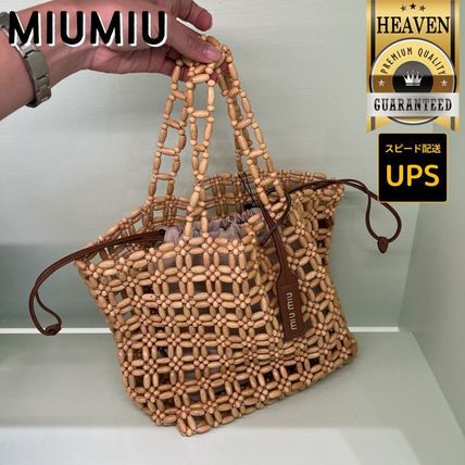 ベージュ系 MiuMiu(ミュウミュウ) トートバッグ(レディース