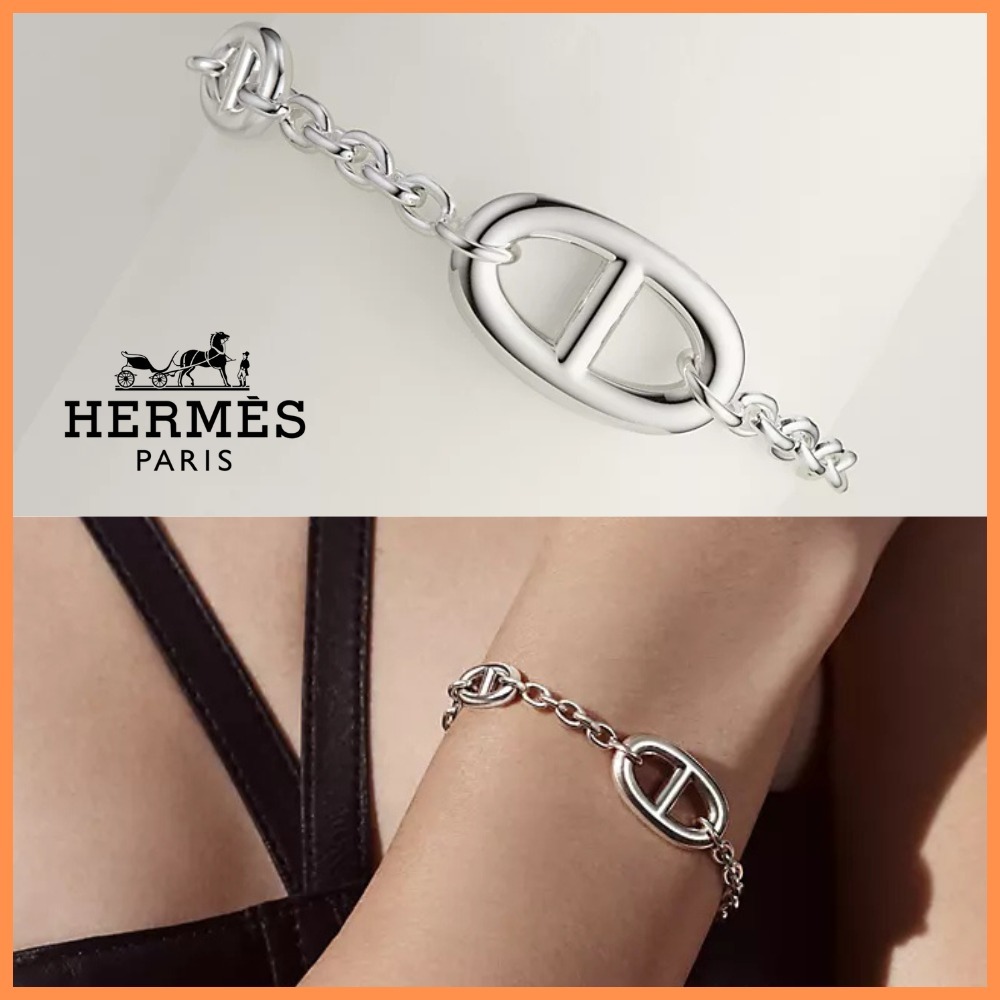 王道 大人気【HERMES】 シェーヌダンクル パンク ブレスレット