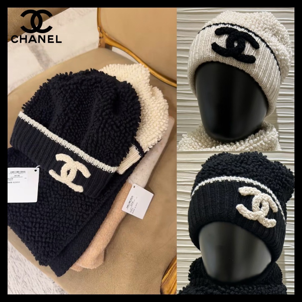 普段使いにもおすすめ♪【CHANEL】カシミヤ ロゴニットキャップ