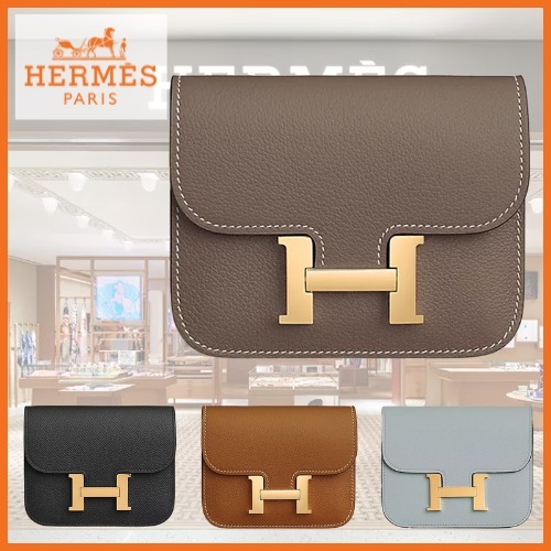 ミニがかわいい♪ HERMES コンスタンス スリム バッグ カーフ