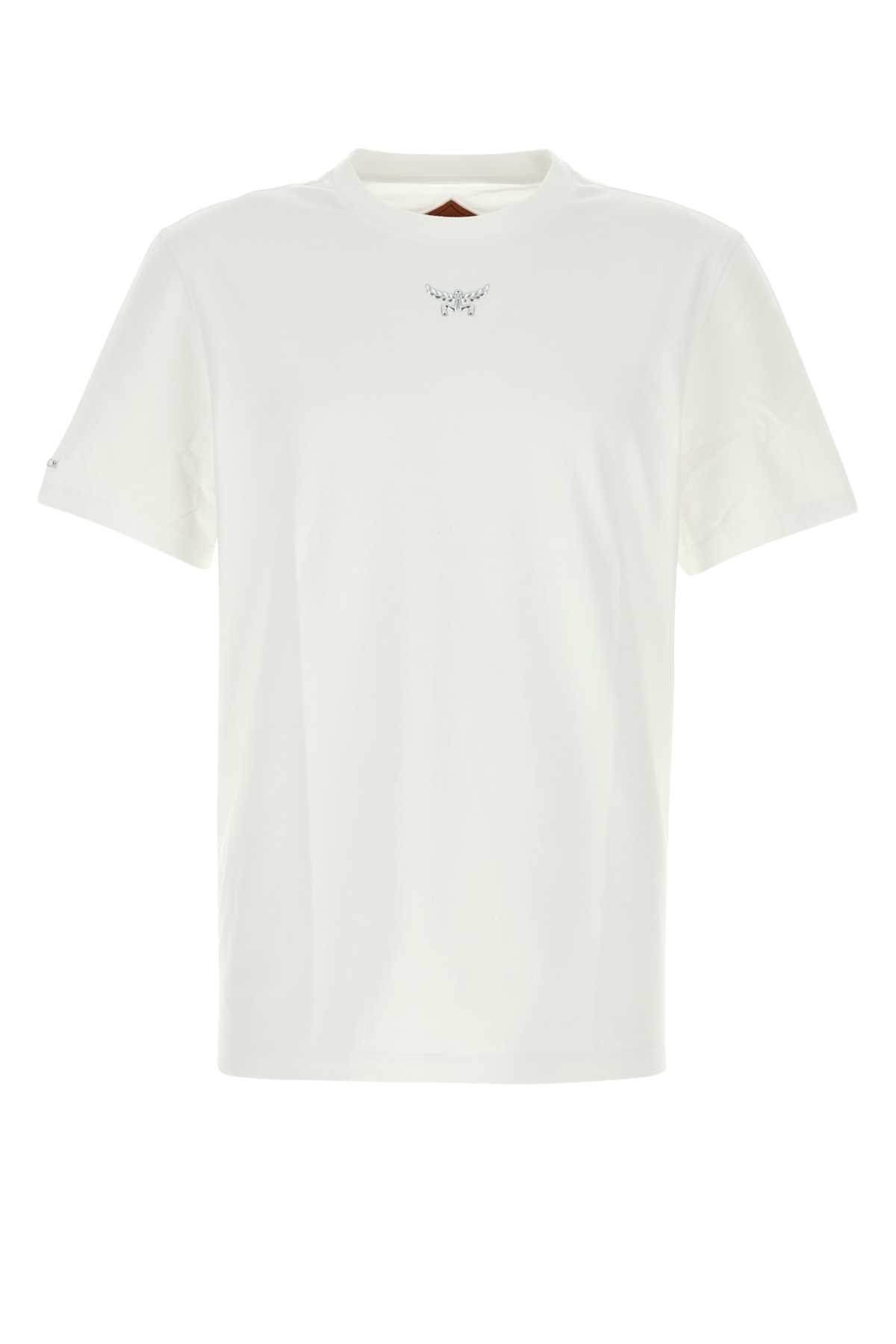 【関税&送料込】Mcm White Cotton T-Shirt