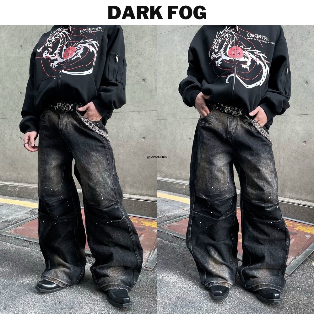 デニム・ジーパン DARKFOG Scrap Earth Dirty Denim Pants
