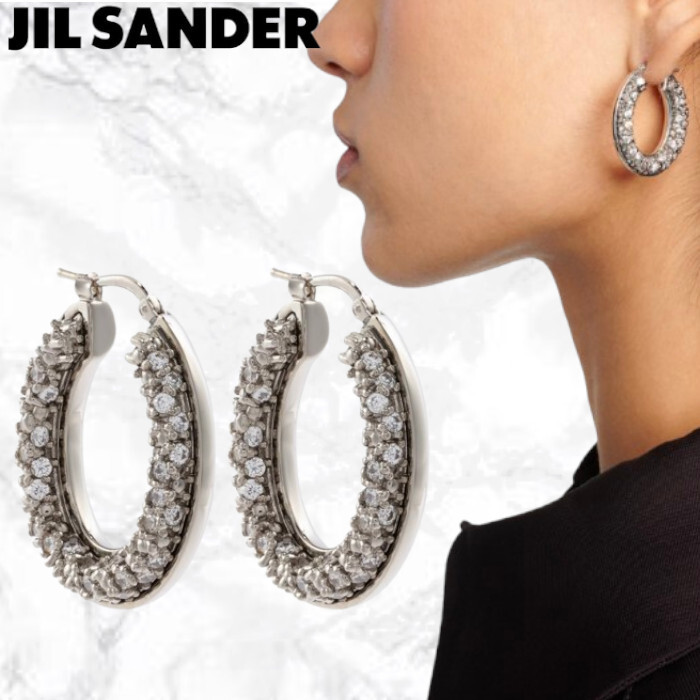 JIL SANDER【関税込み＊送料無料】クリスタル ドロップ ピアス