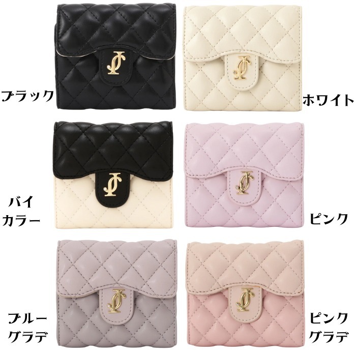 人気【JILL by JILL STUART】クロスJキルトウォレット ミニ財布