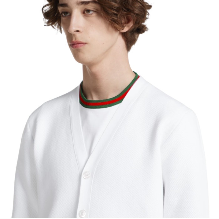 GUCCI《エンブロイダリー付 コットンTシャツ》 ホワイト 直営店