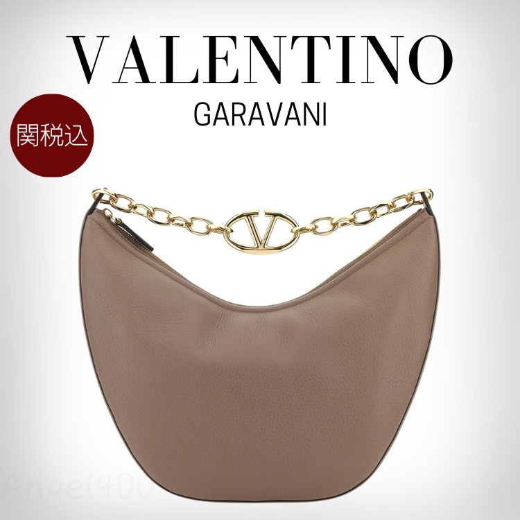 関税込 VALENTINO Vロゴ ムーン ミニ ホーボーバッグ