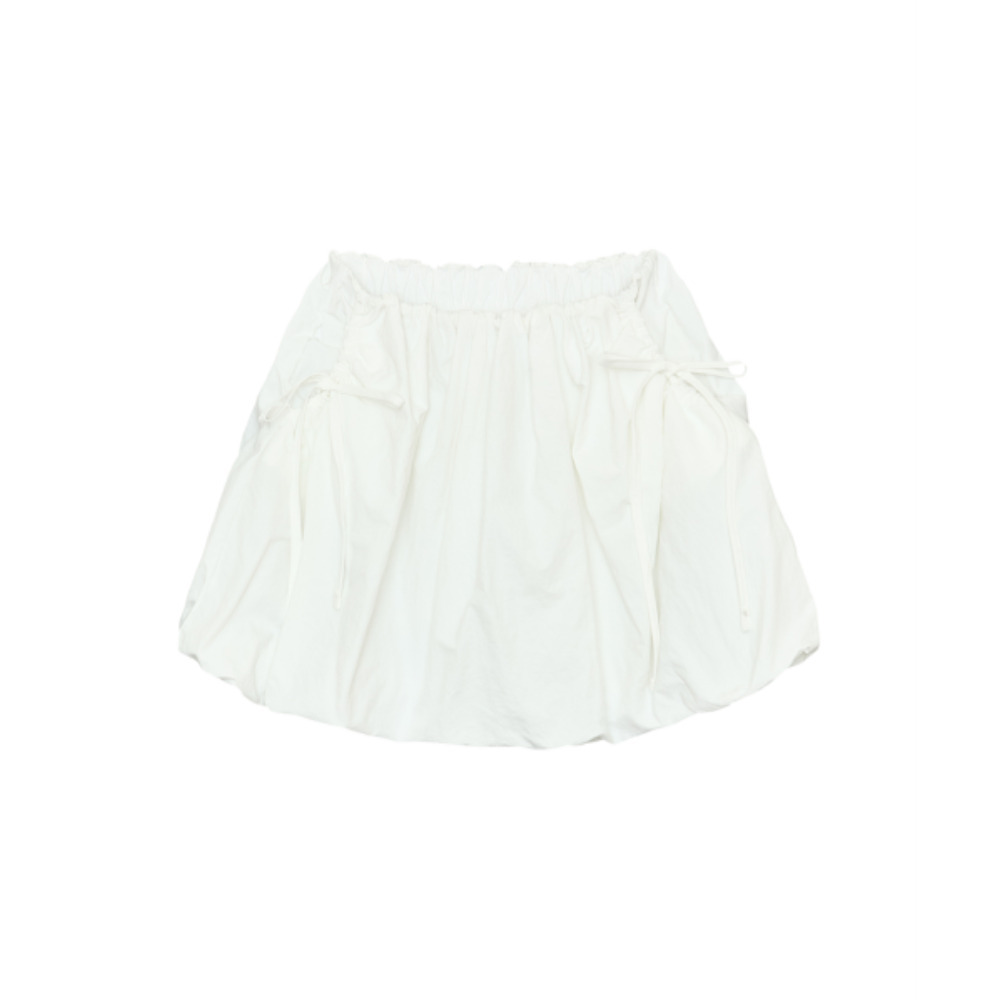◆ITZAVIBE◆ VOLUME NYLON SKIRT WHITE IBA24WSK18WH