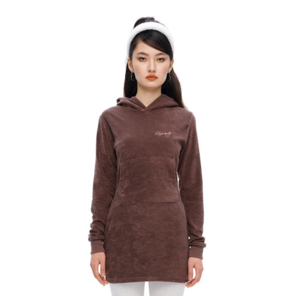 ◆ITZAVIBE◆ IOP0016 Terry Hooded One Piece Brown IOP001-6