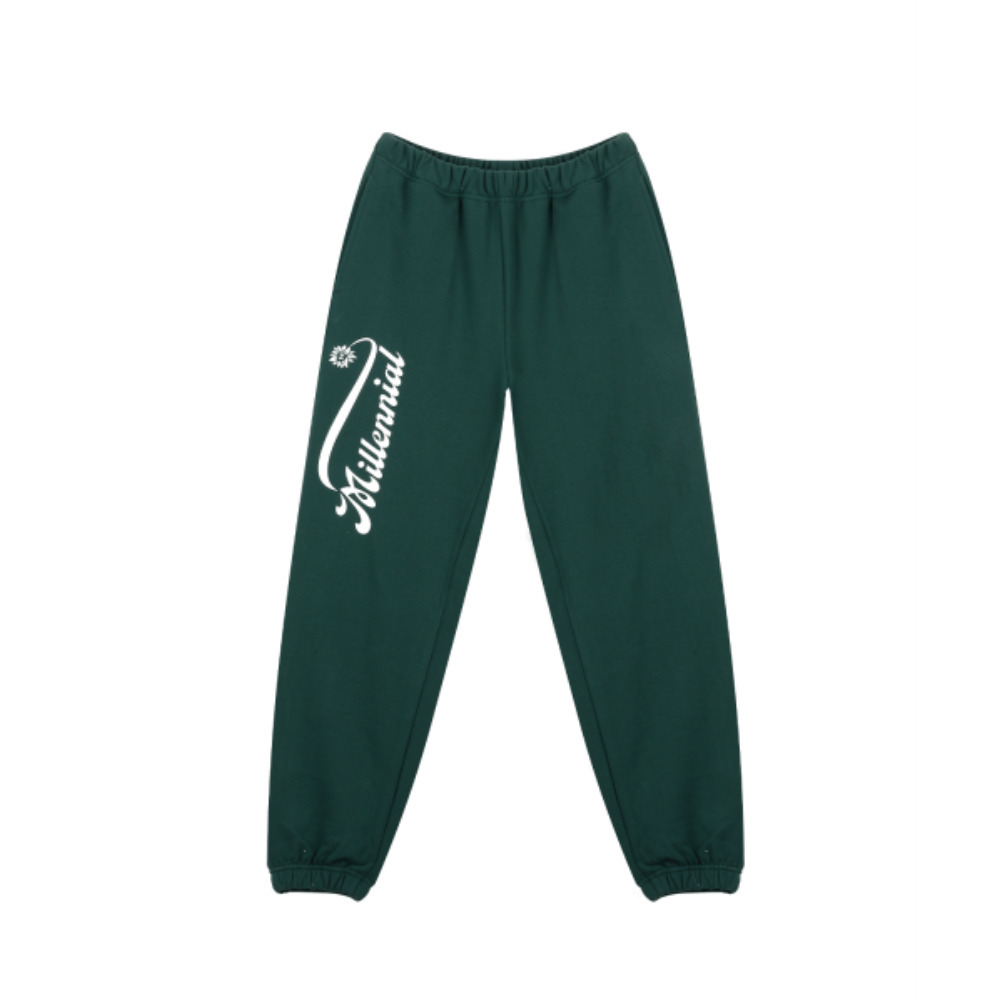 ◆ITZAVIBE◆ Millennial Flower Jogger Pants Green IBA23UPT05