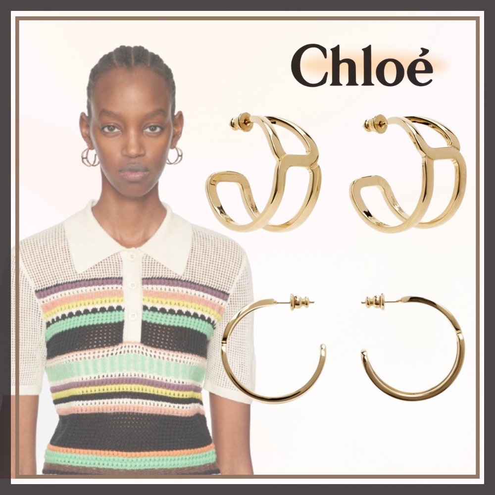 【Chloe】クロエ ゴールド Marcie フープピアス