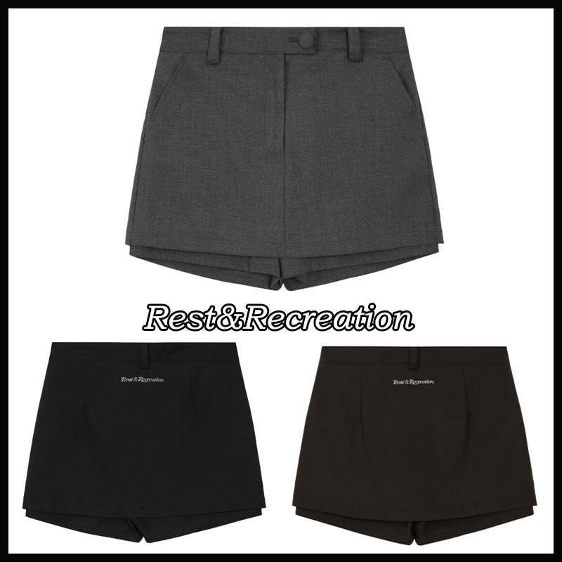 【REST&RECREATION】 LOW RISE BUTTON SKORT