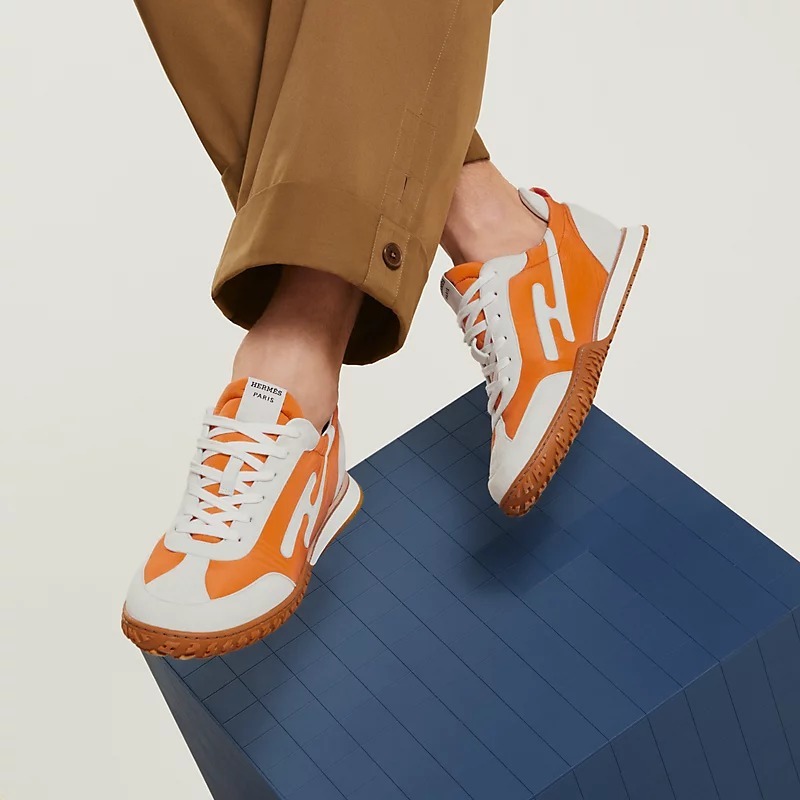 【新作/大胆不敵な紳士の一足】HERMES スニーカー 《ジェット》