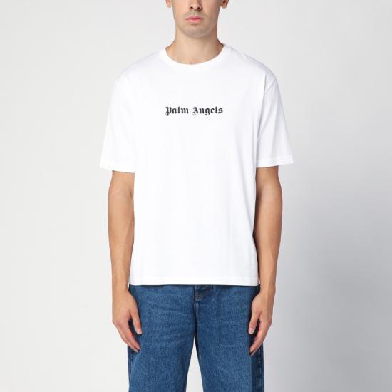 Tシャツ・カットソー PALM ANGELS Men T Shirts PMAA089C99JER003 White