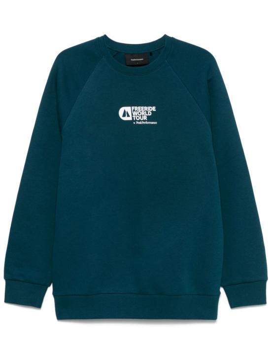 Tシャツ・カットソー PEAK PERFORMANCE Men Hoodies G80014010 INFINITY TEEL Green