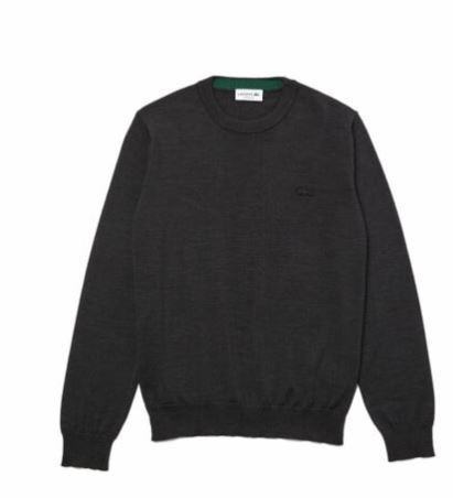 Tシャツ・カットソー LACOSTE Men Sweater AH1969 EL6 ANTRACITE GREY