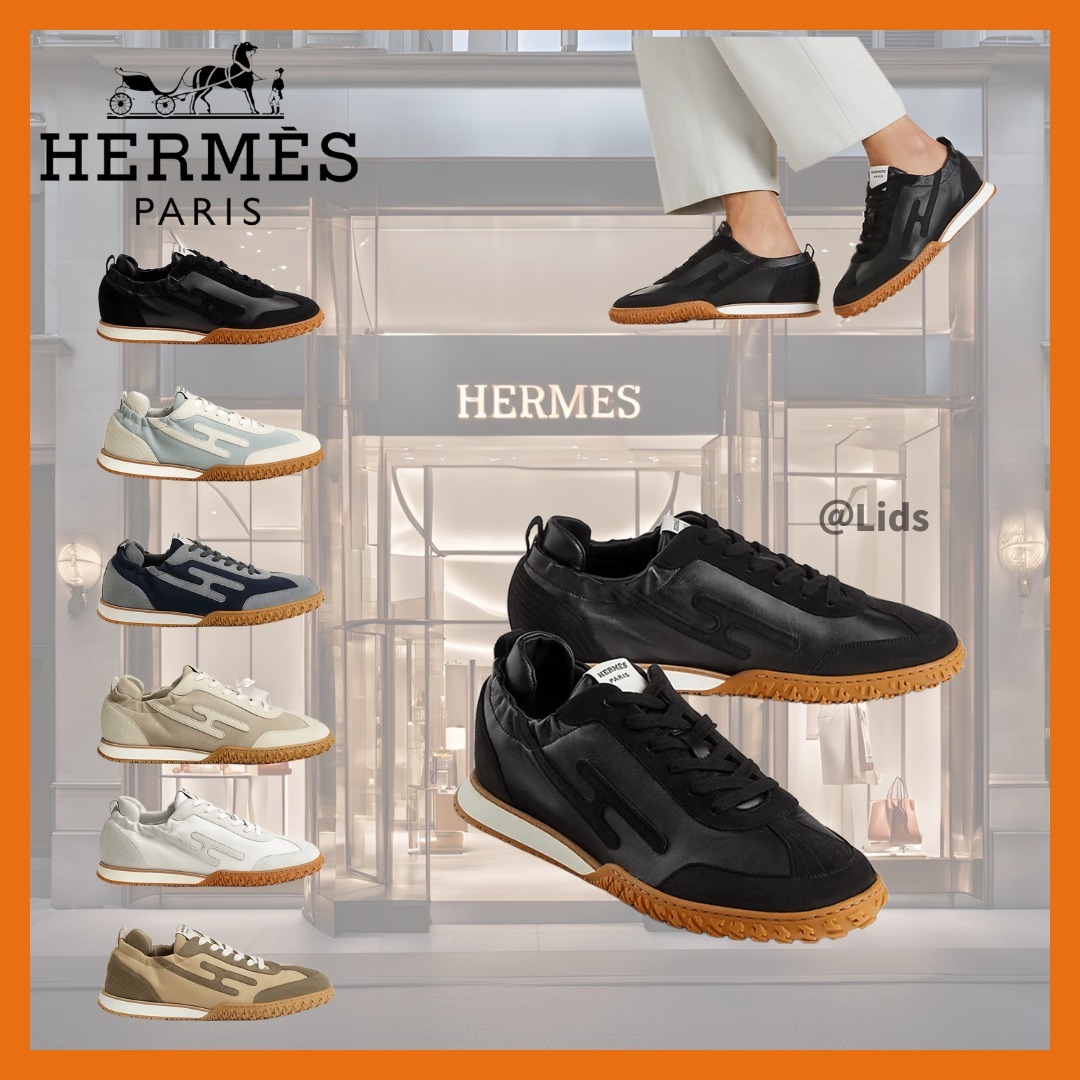 【新作/控えめに大人の贅沢感】HERMES スニーカー 《ジェット》