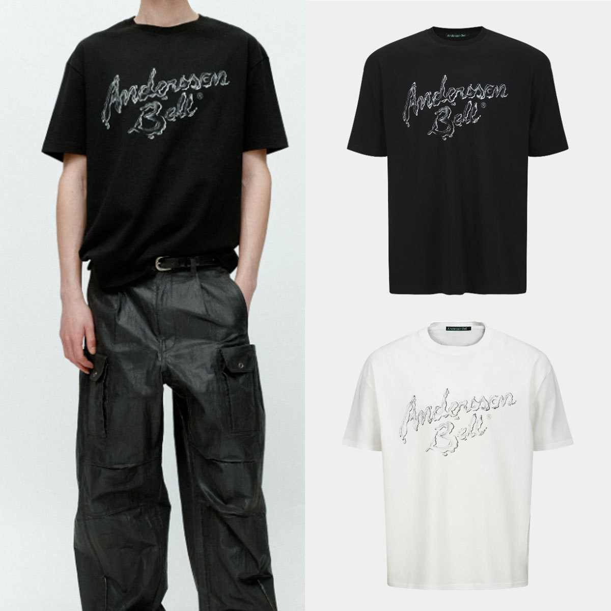 Tシャツ・カットソー ANDERSSON BELL UNISEX LIQUID LOGO T-SHIRT 5FT1891