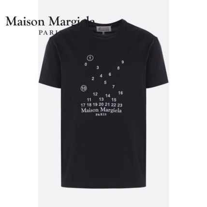 メゾンマルジェラ ロゴ入りTシャツ メンズ コットン