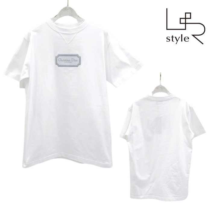 【Dior】未着用 ロゴクチュールコットン 半袖Tシャツ #XS・中古