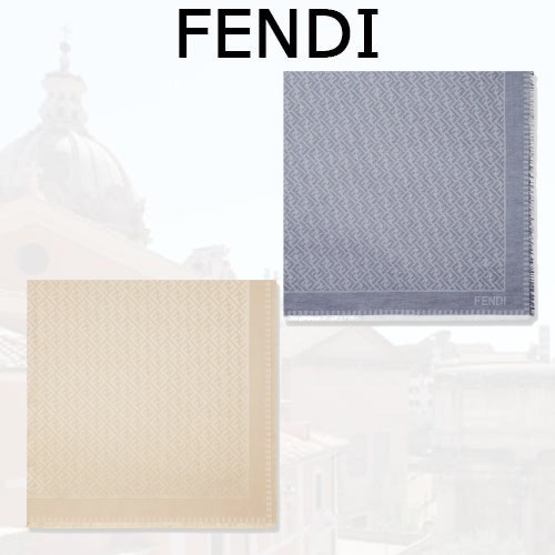 FENDI フェンディ レディース FFジャカード ロゴ ショール