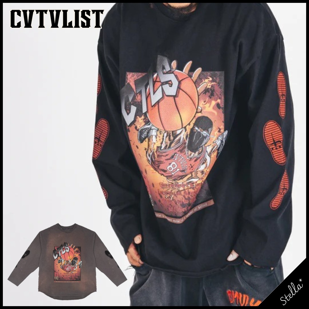 注目■CVTVLIST■大人気 バスケットボールコミック長袖Tシャツ