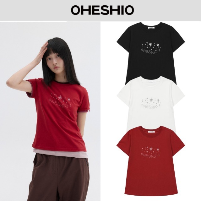 【Oheshio】 STAR LOGO T-SHIRT 3色