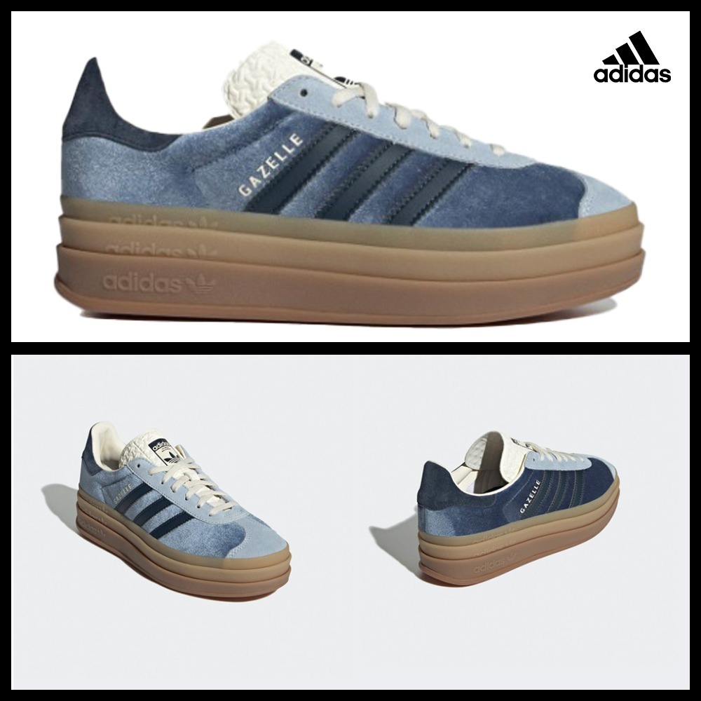 ★Adidas★Gazelle Velvet Bold Preloved Ink Aurora Ink★