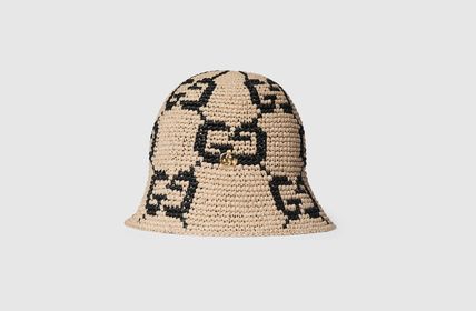 カンカン帽 GUCCI(グッチ) 帽子(レディース) - 海外通販のBUYMA