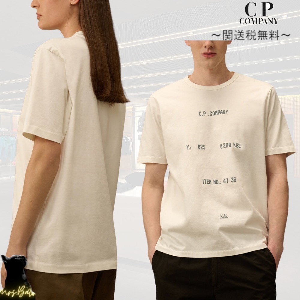 C.P. Company ユニ タイポグラフィック ロゴ Tシャツ 関送料込