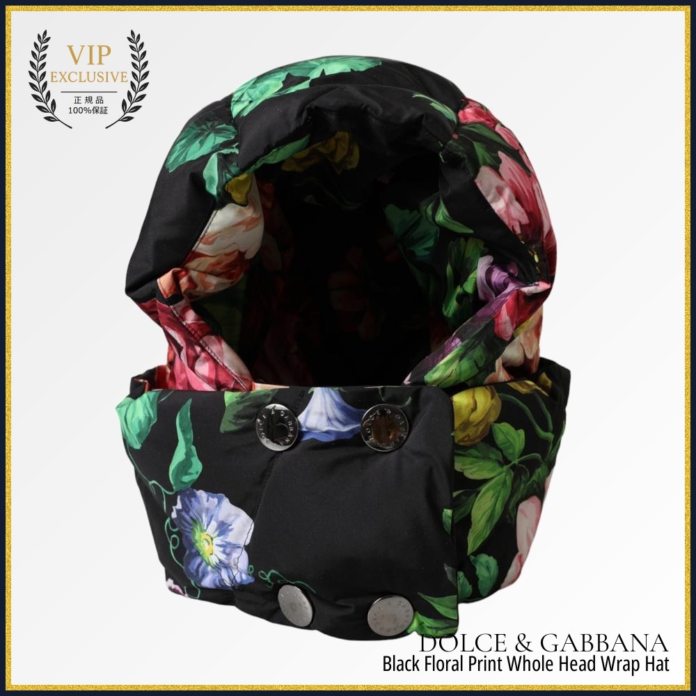 【VIP価格】DOLCE & GABBANA Floral Head Wrap Hat