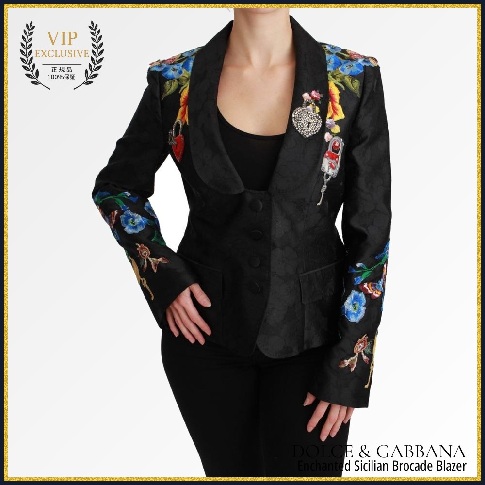 【VIP価格】DOLCE & GABBANA Enchanted Sicilian Brocade Blazer